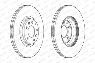 DDF1880C FERODO Тормозной диск