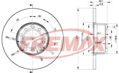 BD2780 FREMAX Тормозной диск