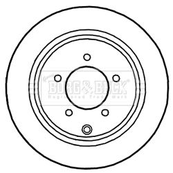 BBD5255 BORG & BECK Тормозной диск