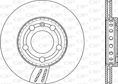 BDA206620 OPEN PARTS Тормозной диск