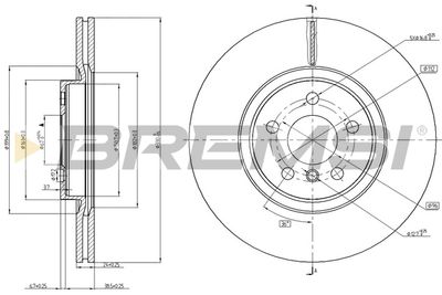 CD8762V BREMSI Тормозной диск