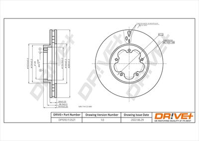 DP1010110521 Dr!ve+ Тормозной диск