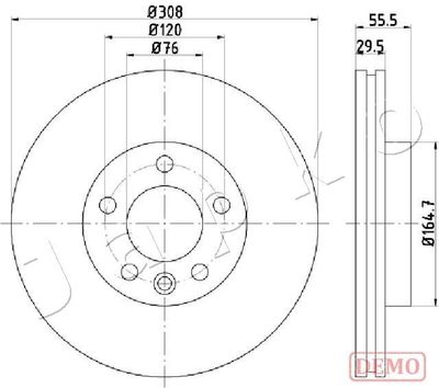 600953C JAPKO Тормозной диск