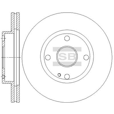 SD5334 Hi-Q Тормозной диск