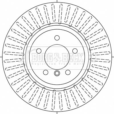 BBD6031S BORG & BECK Тормозной диск