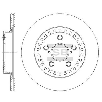 SD4048 Hi-Q Тормозной диск