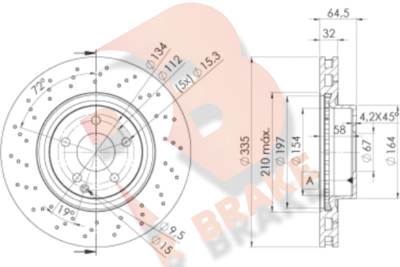 78RBD23056 R BRAKE Тормозной диск