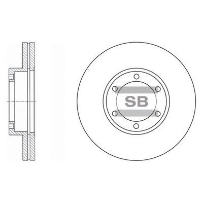 SD2027 Hi-Q Тормозной диск