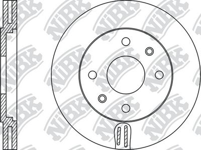 RN1077 NiBK Тормозной диск