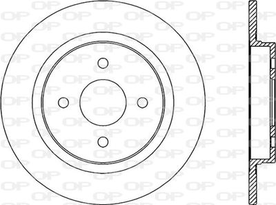 BDR234610 OPEN PARTS Тормозной диск