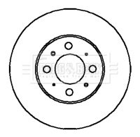 BBD4958 BORG & BECK Тормозной диск