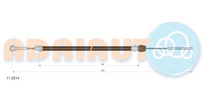 112214 ADRIAUTO Тросик, cтояночный тормоз