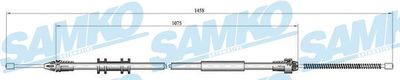 C0703B SAMKO Тросик, cтояночный тормоз