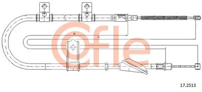 92172513 COFLE Тросик, cтояночный тормоз