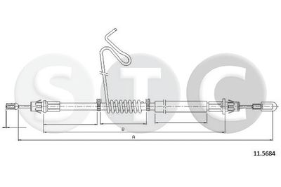 T481859 STC Тросик, cтояночный тормоз