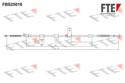 9250605 FTE Тросик, cтояночный тормоз