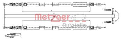 115867 METZGER Тросик, cтояночный тормоз