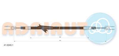 4102401 ADRIAUTO Тросик, cтояночный тормоз