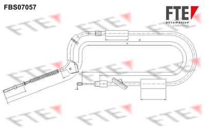 FBS07057 FTE Тросик, cтояночный тормоз