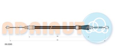 090265 ADRIAUTO Тросик, cтояночный тормоз