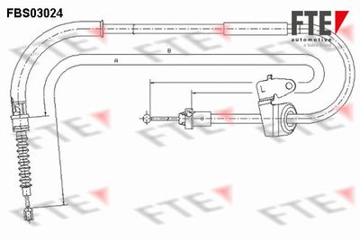 FBS03024 FTE Тросик, cтояночный тормоз