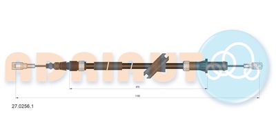 2702561 ADRIAUTO Тросик, cтояночный тормоз