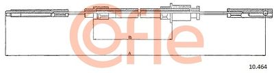 10464 COFLE Тросик, cтояночный тормоз