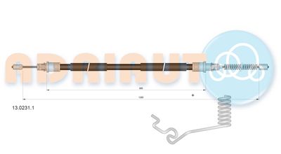 1302311 ADRIAUTO Тросик, cтояночный тормоз