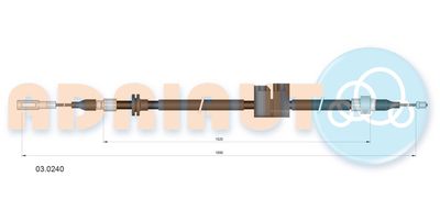 030240 ADRIAUTO Тросик, cтояночный тормоз