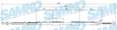 C0873B SAMKO Тросик, cтояночный тормоз
