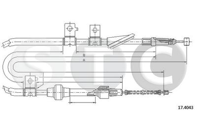 T481937 STC Тросик, cтояночный тормоз