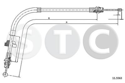 T481813 STC Тросик, cтояночный тормоз