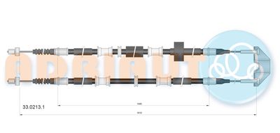 3302131 ADRIAUTO Тросик, cтояночный тормоз