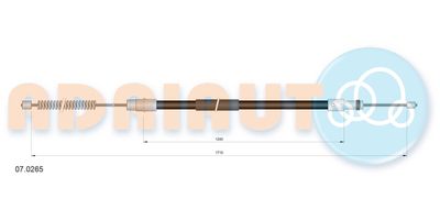 070265 ADRIAUTO Тросик, cтояночный тормоз