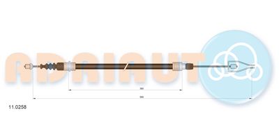 110258 ADRIAUTO Тросик, cтояночный тормоз