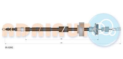 050262 ADRIAUTO Тросик, cтояночный тормоз