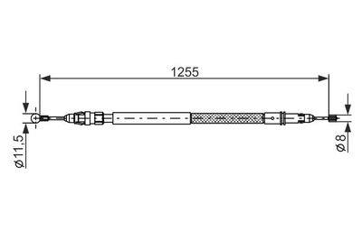 1987482235 BOSCH Тросик, cтояночный тормоз