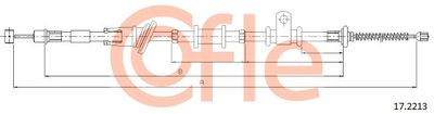 92172213 COFLE Тросик, cтояночный тормоз