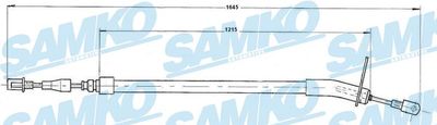 C0409B SAMKO Тросик, cтояночный тормоз