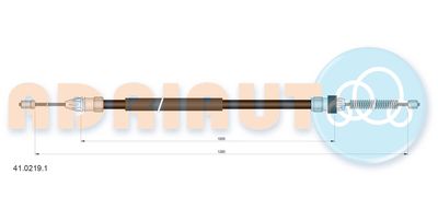 4102191 ADRIAUTO Тросик, cтояночный тормоз