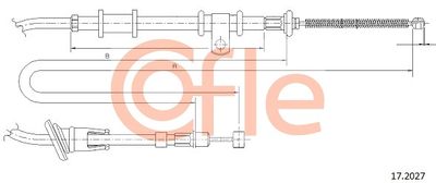 172027 COFLE Тросик, cтояночный тормоз