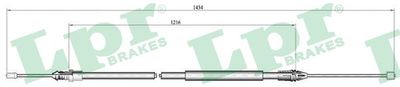 C0713B LPR Тросик, cтояночный тормоз
