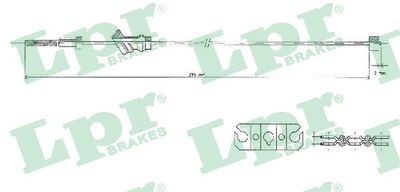 C1548B LPR Тросик, cтояночный тормоз