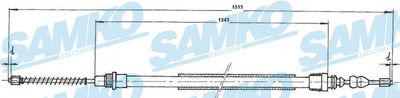 C0726B SAMKO Тросик, cтояночный тормоз