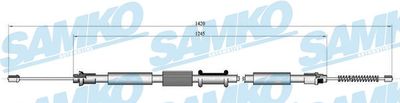 C0343B SAMKO Тросик, cтояночный тормоз