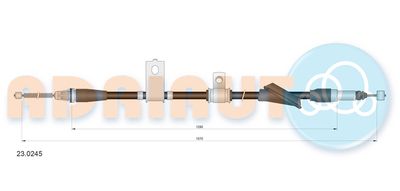 230245 ADRIAUTO Тросик, cтояночный тормоз