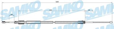 C0098B SAMKO Тросик, cтояночный тормоз
