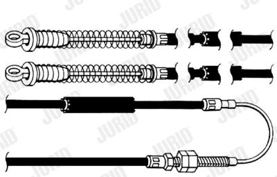 432019J JURID Тросик, cтояночный тормоз