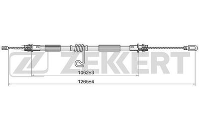 BZ1076 ZEKKERT Тросик, cтояночный тормоз