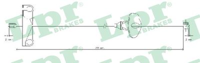 C0268B LPR Тросик, cтояночный тормоз